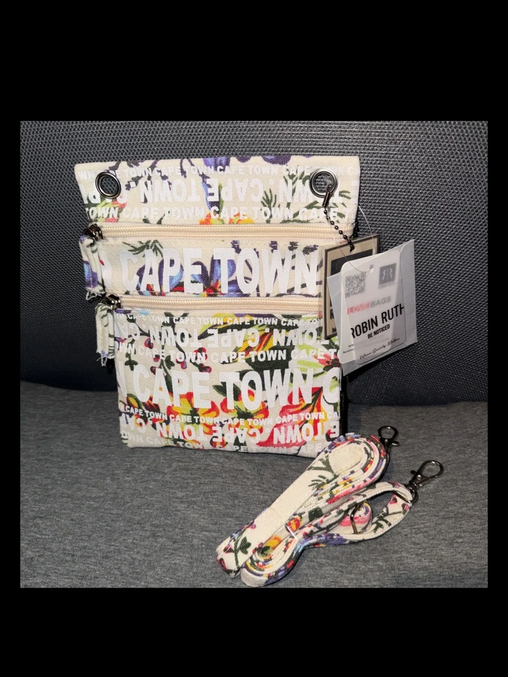Robin Ruth Multicolor 'Cape Town' Floral Canvas Crossbody